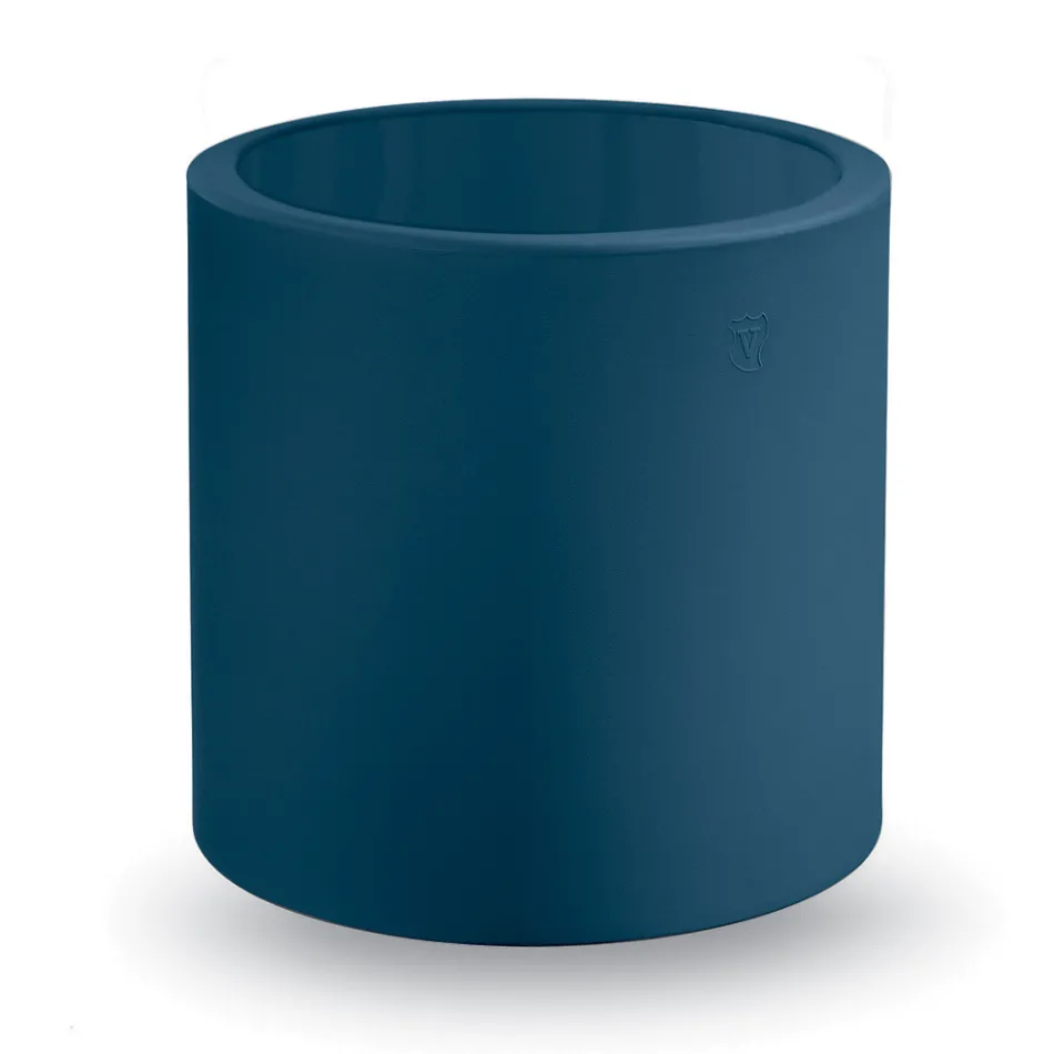 Masuta de cafea rotunda de gradina din polietilena colorata Made in Italy - Noemi Viadurini