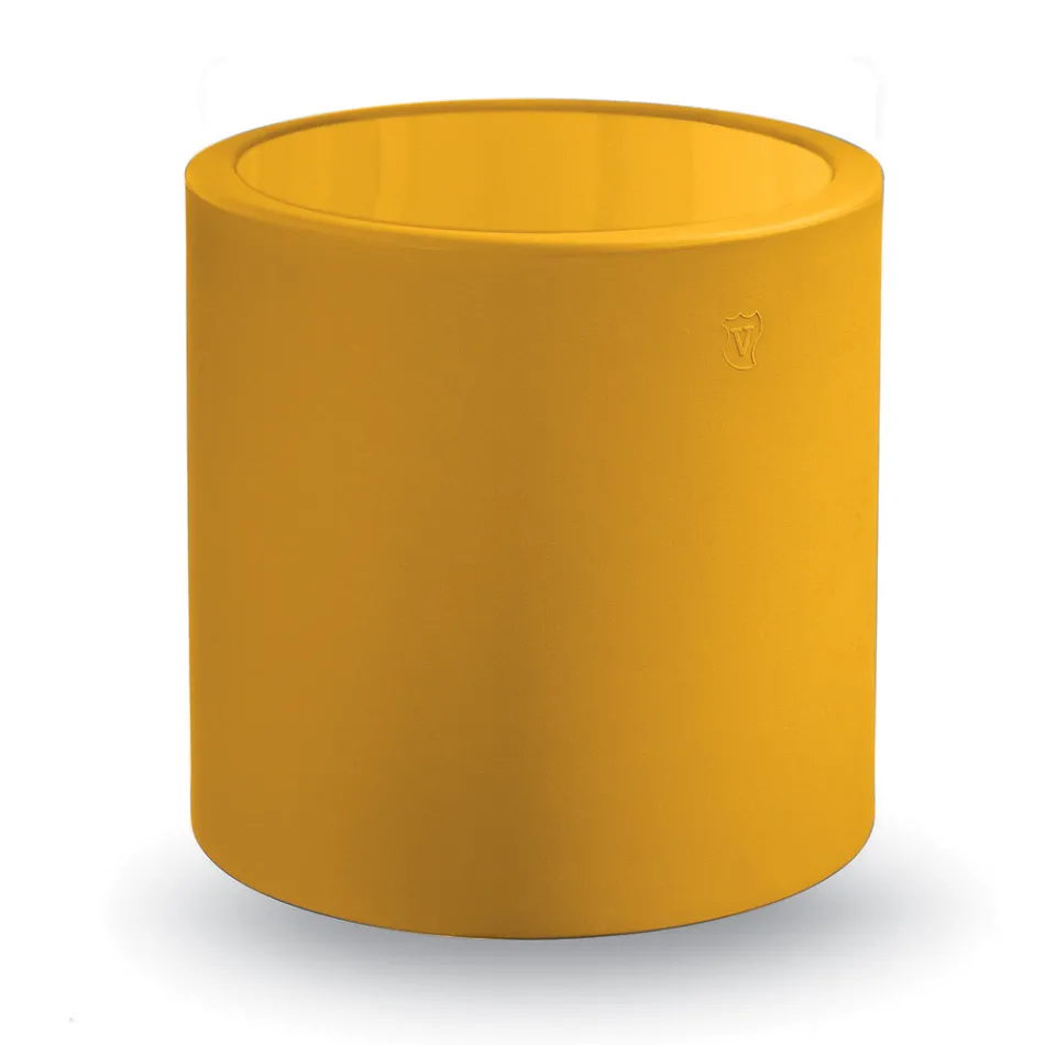 Masuta de cafea rotunda de gradina din polietilena colorata Made in Italy - Noemi Viadurini