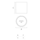 Masuta de cafea rotunda de gradina din polietilena colorata Made in Italy - Noemi Viadurini