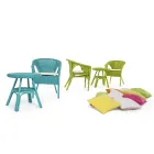 Masuta de cafea rotunda de gradina din rattan de design, diametru 52 cm - Favolizia Viadurini