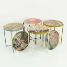 Măsuță de cafea interioară sau exterioară cu structură metalică Made in Italy - Carim Viadurini