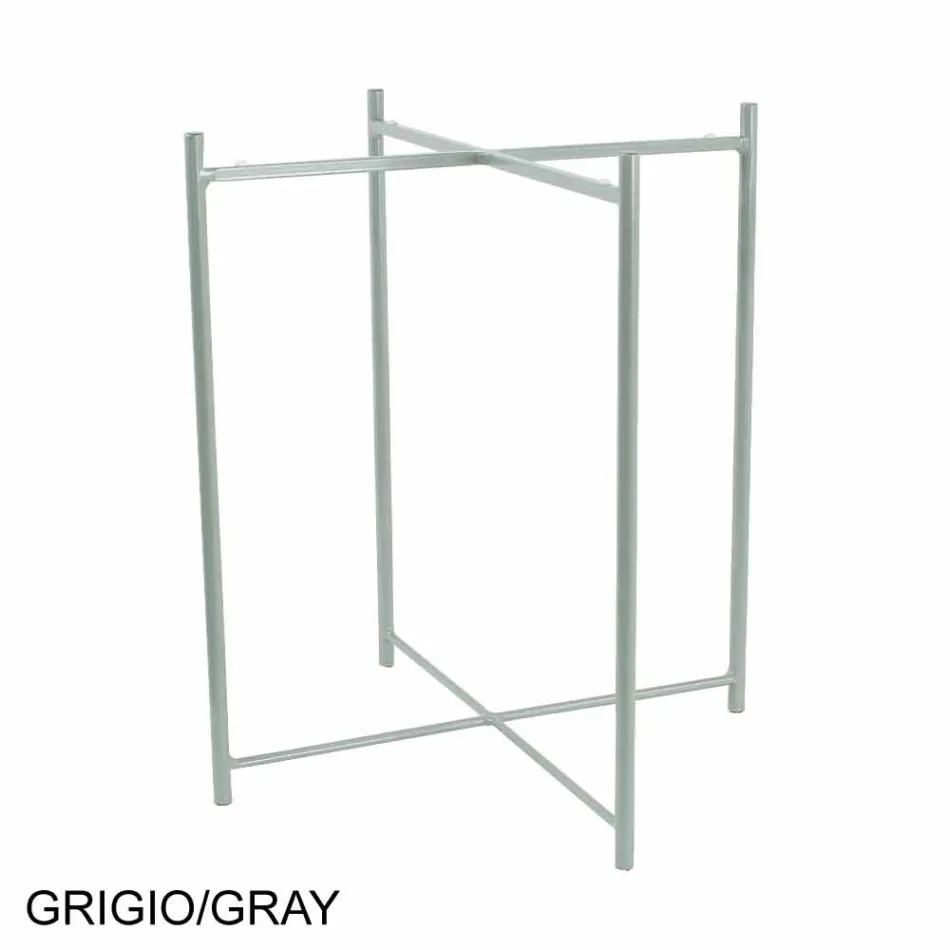 Măsuță de cafea interioară sau exterioară cu structură metalică Made in Italy - Carim Viadurini