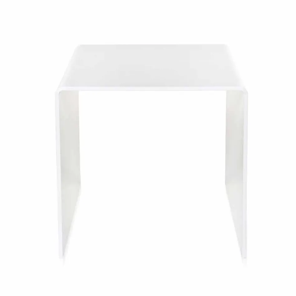 Modern cafea alb living 40x40cm Terry Small, realizate în Italia Viadurini