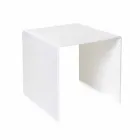 Modern cafea alb living 40x40cm Terry Small, realizate în Italia Viadurini