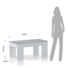 Masuta de cafea cu recipient din lemn - Scandio Viadurini