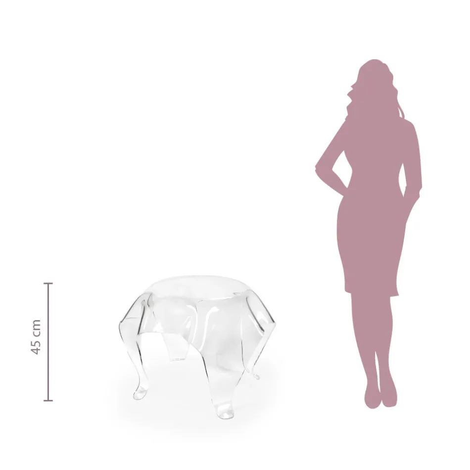 Masuta de cafea cu blat si baza din plexiglas Made in Italy - Brento Viadurini