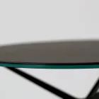 Masuta de cafea cu blat rotund din gresie portelanata Made in Italy - Siste Viadurini