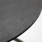 Masuta de cafea cu blat rotund din gresie portelanata Made in Italy - Siste Viadurini