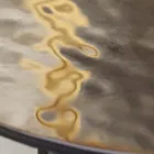 Masuta de cafea cu blat din sticla si baza metalica Made in Italy - Batulla Viadurini