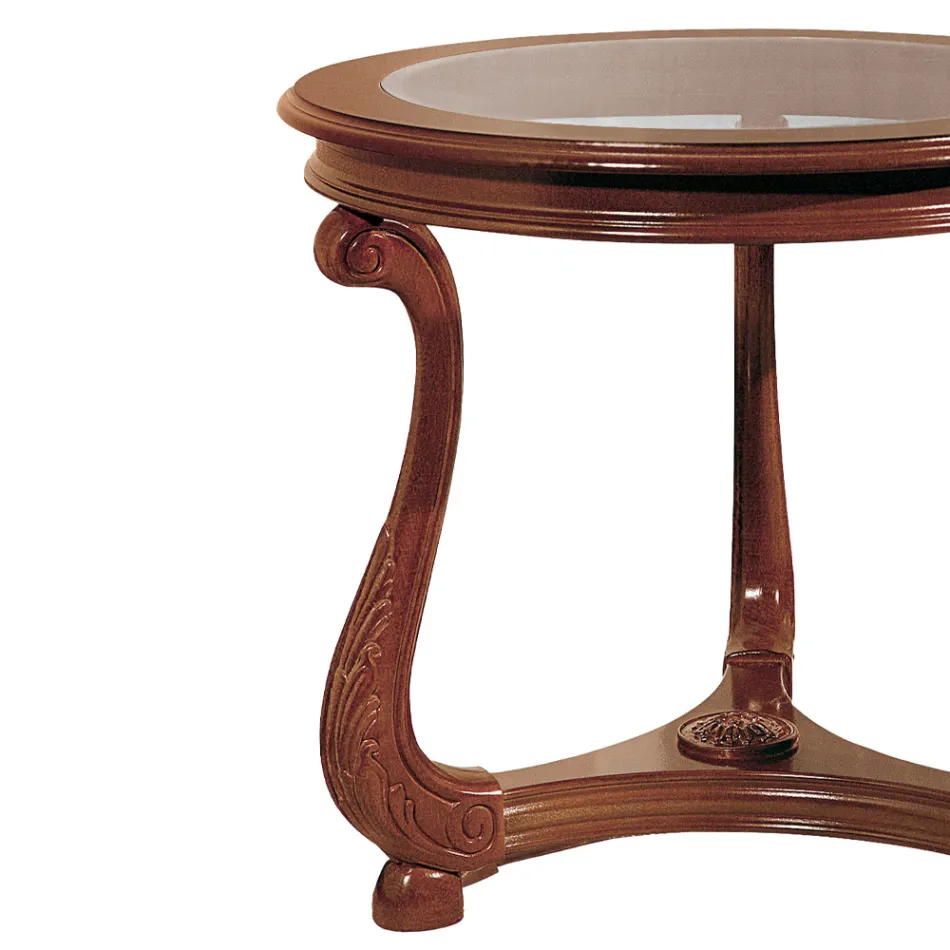 Masuta de cafea cu blat din sticla Made in Italy - Sedna Viadurini