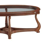 Masuta de cafea cu blat din sticla Made in Italy - Sedna Viadurini