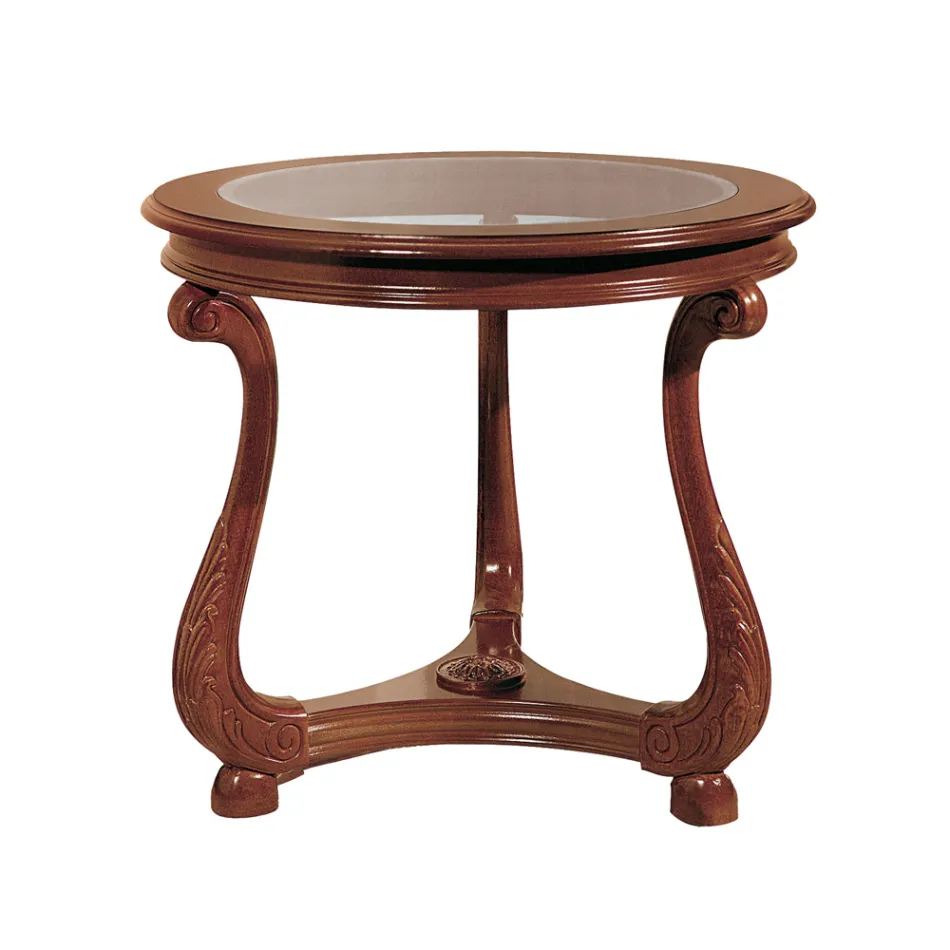 Masuta de cafea cu blat din sticla Made in Italy - Sedna Viadurini