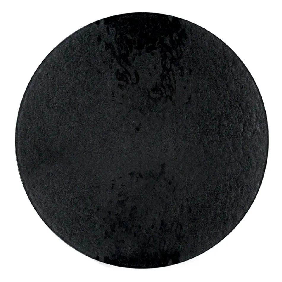 Masuta de cafea cu blat rotund din sticla si 3 picioare Made in Italy - Siste Viadurini