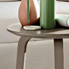 Masă de cafea pentru sufragerie cu blat rotund din MDF lăcuit Made in Italy, Precious - Tobiko Viadurini