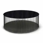 Măsuță de cafea cu blat rotund din lemn Made in Italy - Montebianco Viadurini