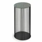 Măsuță de cafea cu blat rotund din lemn Made in Italy - Montebianco Viadurini