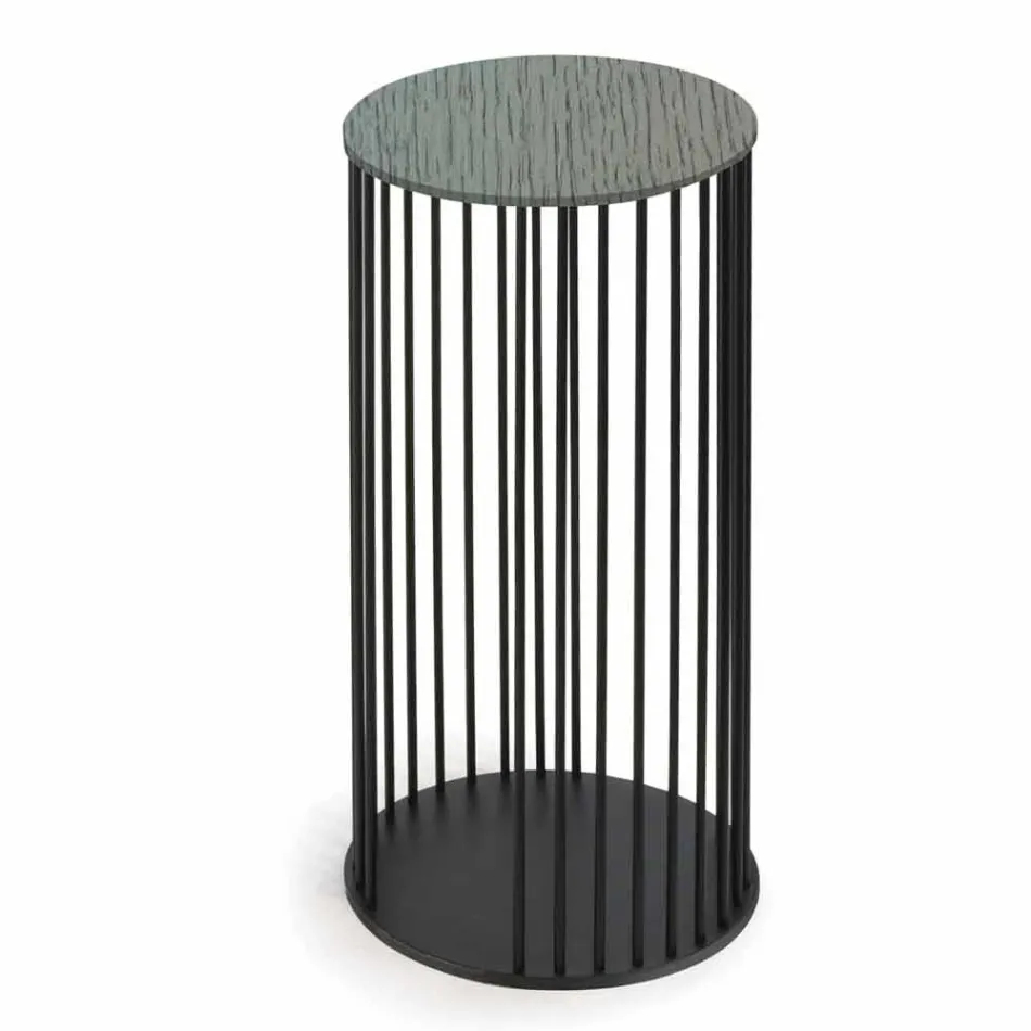 Măsuță de cafea cu blat rotund din lemn Made in Italy - Montebianco Viadurini