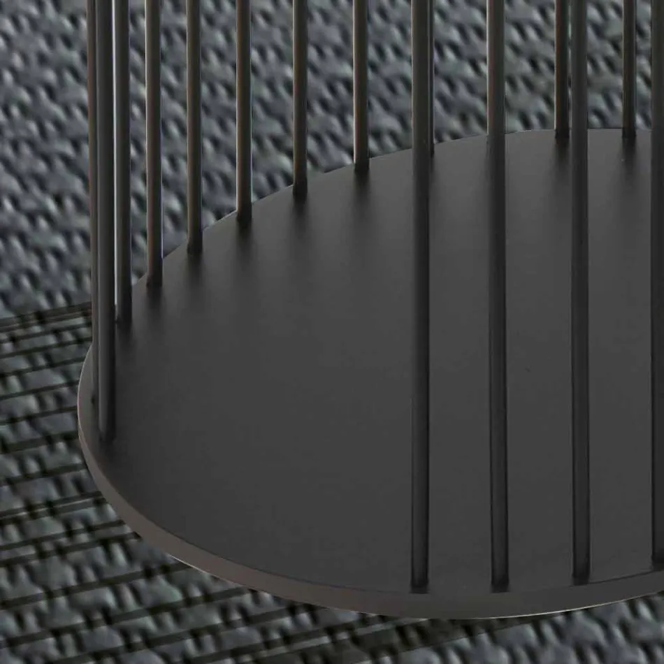 Măsuță de cafea cu blat rotund din lemn Made in Italy - Montebianco Viadurini