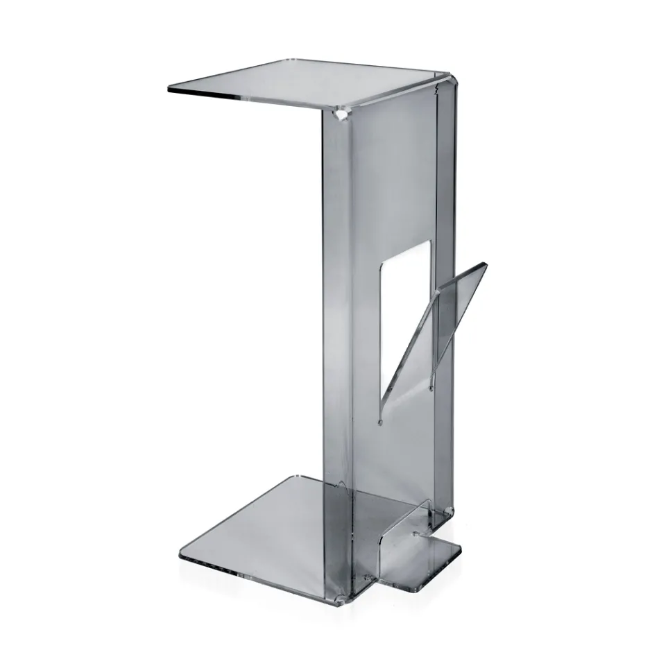 Masuta de cafea cu suport pentru reviste din plexiglas Made in Italy - Belle Viadurini