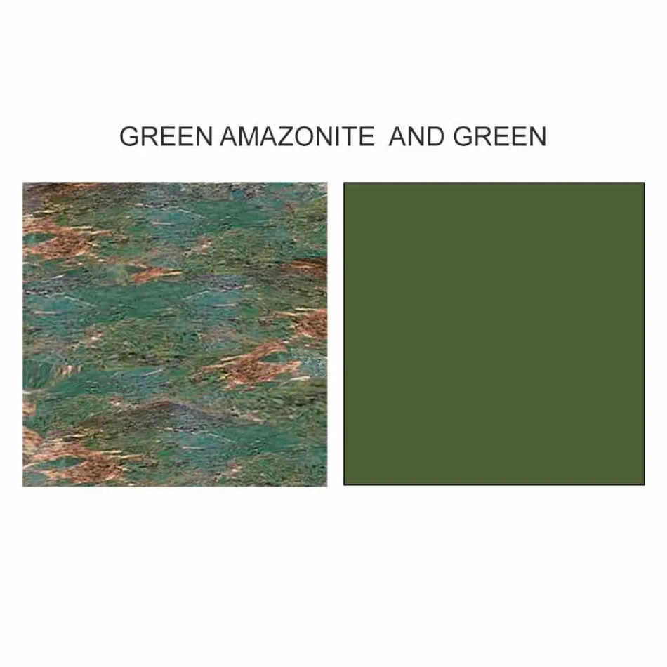 Masă de cafea de design cu 2 blaturi rotunde în Gres Made in Italy - Stockholm Viadurini