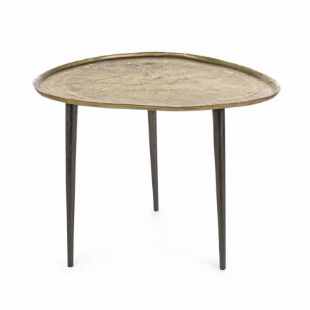 Masă de cafea Design Homemotion cu blat din aluminiu - Yamila Viadurini