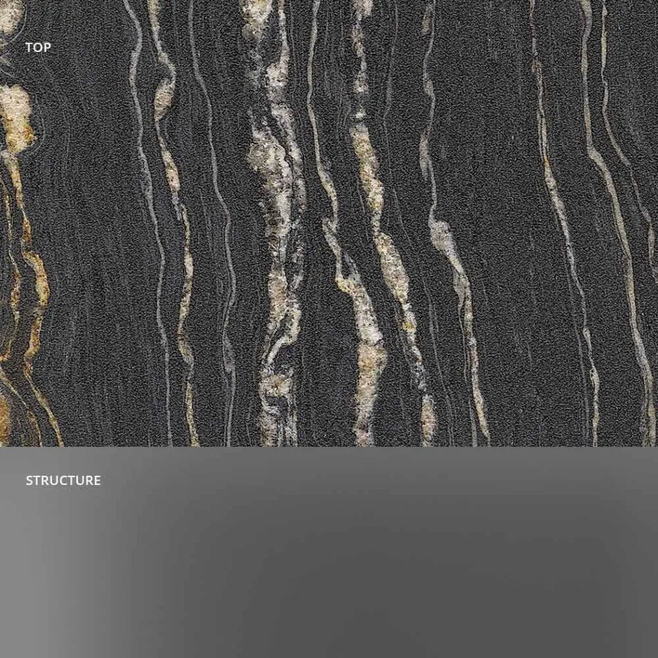 Masă de cafea design în marmură cu bază din sticlă Made in Italy - Molino Viadurini