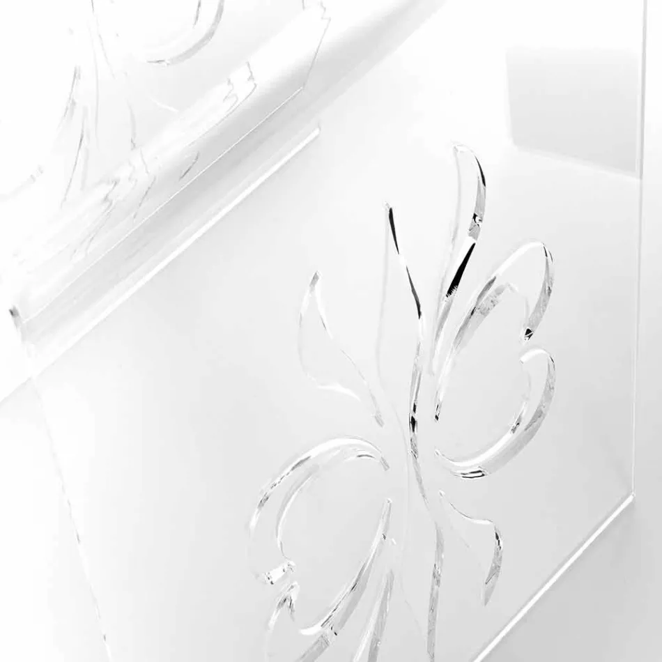 Design de masă de cafea din plexiglas transparent Mandas Viadurini