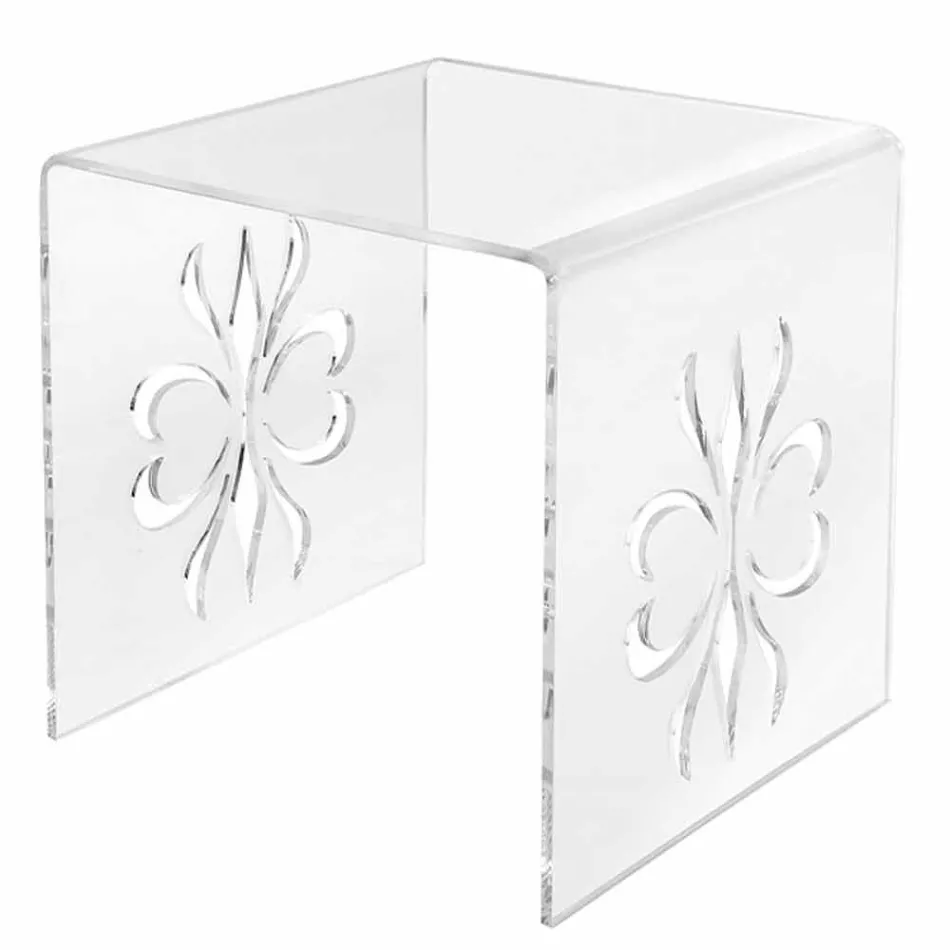 Design de masă de cafea din plexiglas transparent Mandas Viadurini