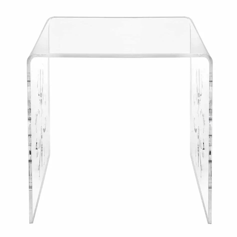 Design de masă de cafea din plexiglas transparent Mandas Viadurini
