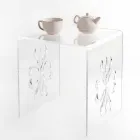 Design de masă de cafea din plexiglas transparent Mandas Viadurini
