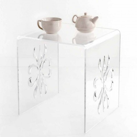 Design de masă de cafea din plexiglas transparent Mandas Viadurini