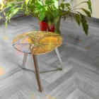 Măsuță de cafea Fabricată manual din marmură și oțel Made in Italy - Prince Viadurini