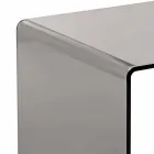 Masuta de cafea afumat 40x40cm moderne Terry Small, realizate în Italia Viadurini