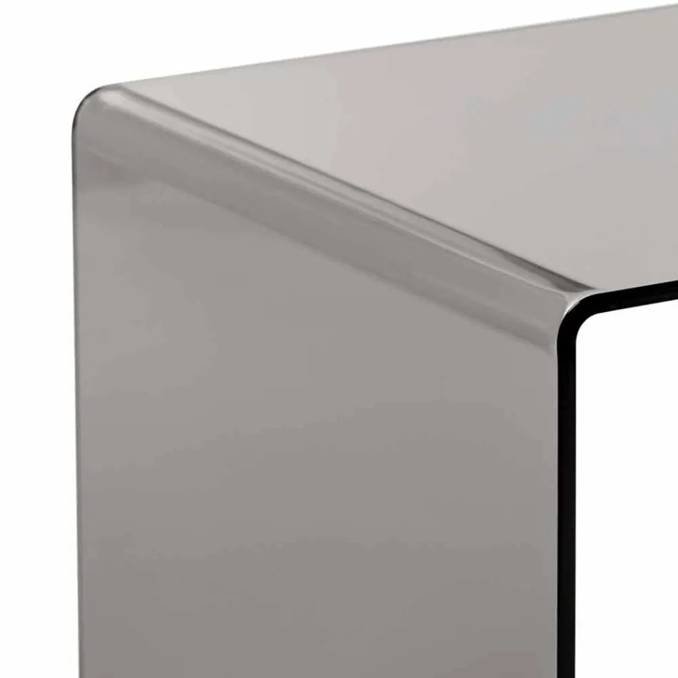 Masuta de cafea afumat 40x40cm moderne Terry Small, realizate în Italia Viadurini