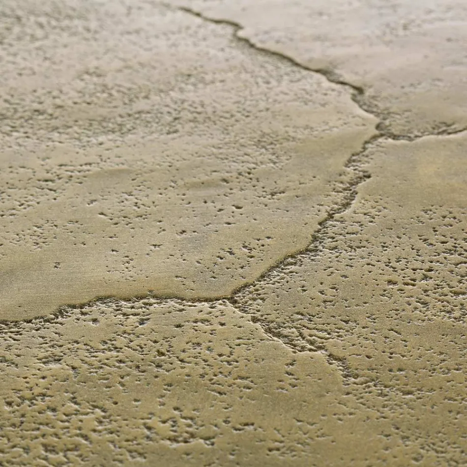 Homemotion Masuta de cafea antica si placata din aluminiu - Giacinta Viadurini