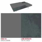 Masuta de cafea Fenix cu picioare transparente Made in Italy - Justin Viadurini