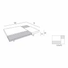 Masuta de cafea Fenix cu picioare transparente Made in Italy - Justin Viadurini