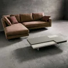 Masuta de cafea Fenix cu picioare transparente Made in Italy - Justin Viadurini