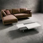 Masuta de cafea Fenix cu picioare transparente Made in Italy - Justin Viadurini