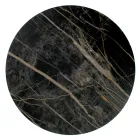 Masuta de cafea din gresie cu baza din otel Made in Italy - Aspira Viadurini