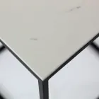 Masuta de cafea din gresie si baza din otel Made in Italy - Birba Viadurini