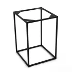 Masuta de cafea din gresie si baza din otel Made in Italy - Birba Viadurini