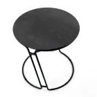 Masuta de cafea din portelan Grès si baza rotunda Made in Italy - Tullia Viadurini