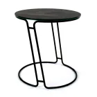 Masuta de cafea din portelan Grès si baza rotunda Made in Italy - Tullia Viadurini