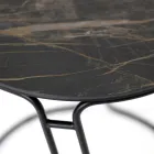 Masuta de cafea din portelan Grès si baza rotunda Made in Italy - Tullia Viadurini