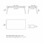 Măsuță de cafea din laminat alb sau negru în 2 dimensiuni - Faz Wood de Vondom Viadurini