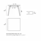 Măsuță de cafea din lemn și Hpl diferite culori 2 dimensiuni - Faz Wood de Vondom Viadurini