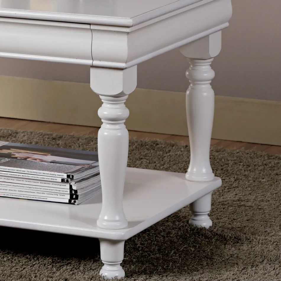 Masuta de cafea din lemn masiv de fag Made in Italy - Frigg Viadurini