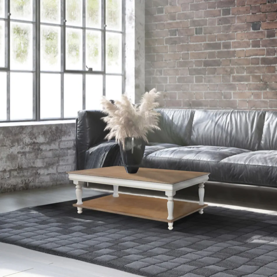 Masuta de cafea din lemn masiv de fag Made in Italy - Frigg Viadurini