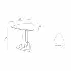 Măsuță de cafea din MDF lăcuit Made in Italy, de înaltă calitate - Lisa Viadurini